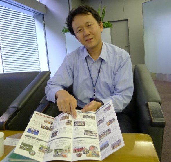 お話を聞いたNECのCSR・社会貢献室マネージャーの池田俊一さん