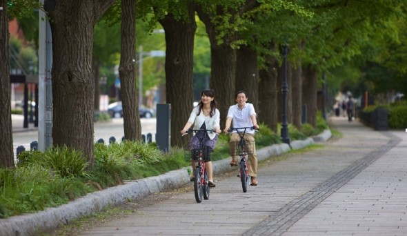 コミュニティサイクルで街を走る