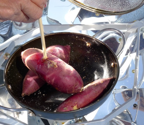 ほくっほくの焼き芋が完成