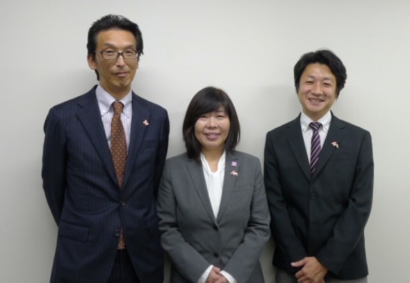 取材に協力いただいた左から遠藤敏文さん、上田浩子さん、松岡博之さん
